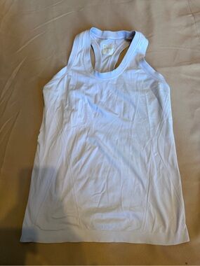 Athleta White Racerback Tank Top